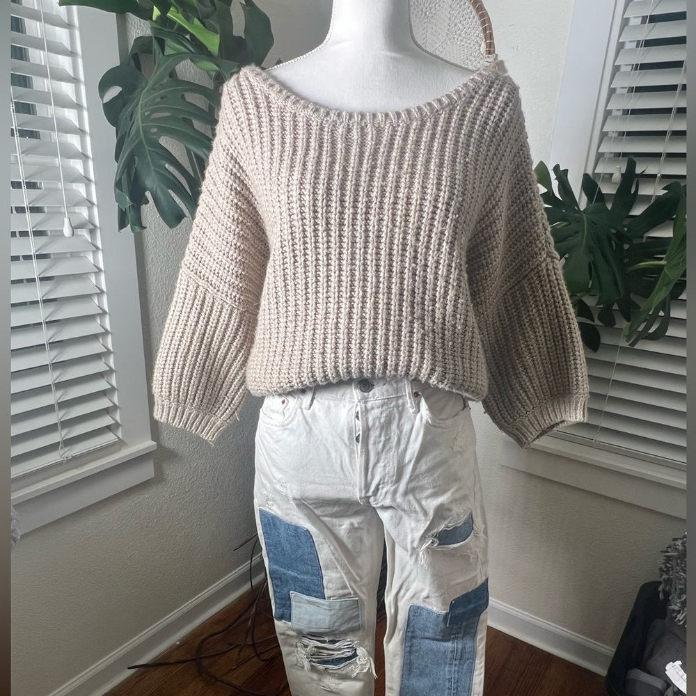 Victoria’s Secret knitted tan sweater